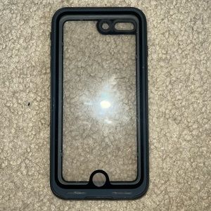 Black and clear iPhone 7/8 plus phone case